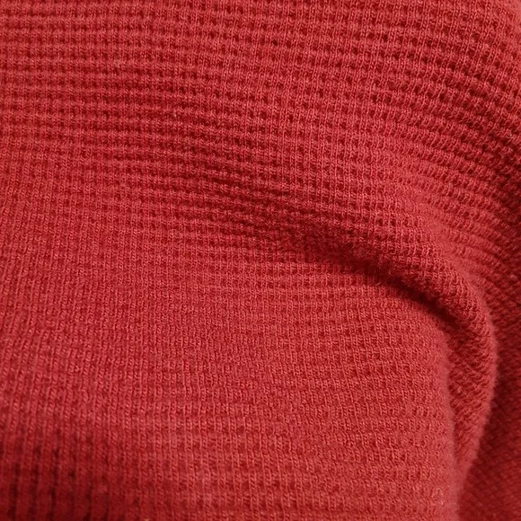 Eddie Bauer Outdoor Mens Henley Thermal Sweat Shirt Sz.Large/Burgundy/NWOT!! - Picture 7 of 10